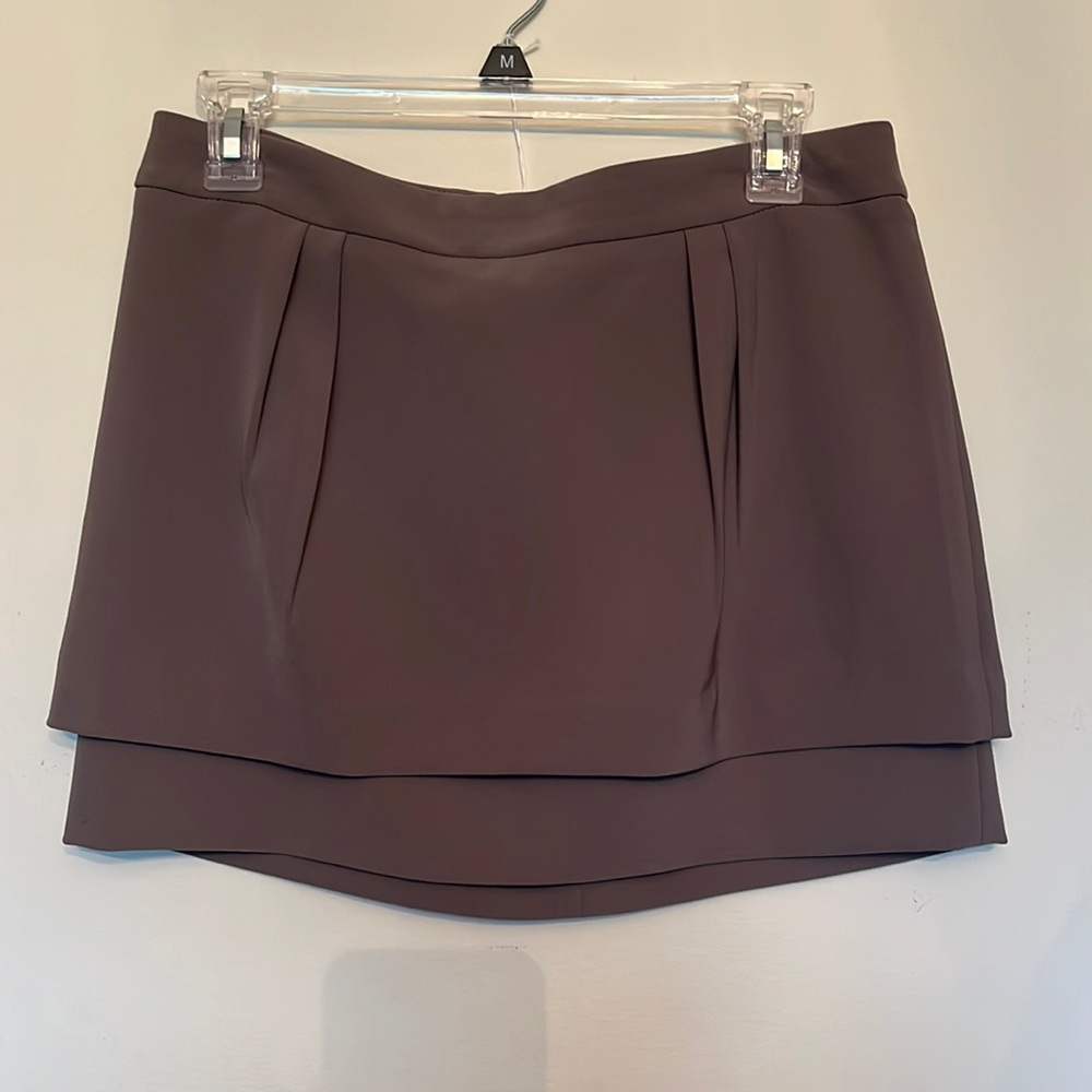 Dark Taupe Mini Skirt